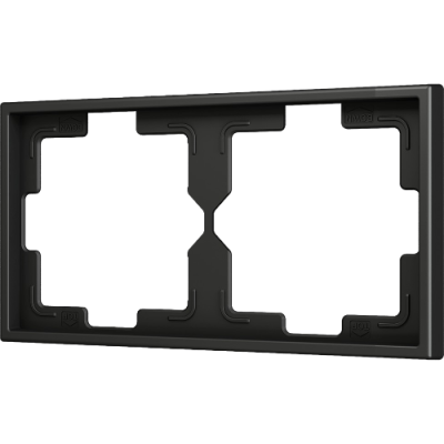 ZENNIO ZS70FM2A ZS70. 2-gang Frame - Anthracite