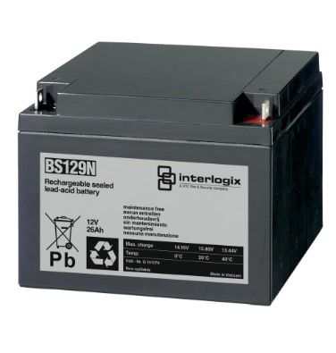 ARITECH INTRUSION BS129N Battery 12 V - 24 Ah. mm. 165x125x175 VDS APPROVED
