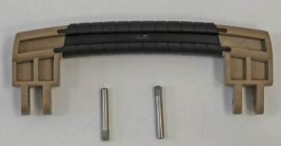 GT LINE KIN.1383 Handle, sand, black rubber coating (mod.