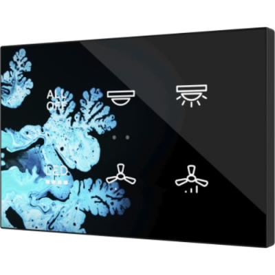 ZENNIO ZVITXLX6 TECLA XL backlit 6-key capacitive touch switch, custom