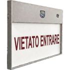 COOPER CSA INCENDIO EF-TRASP-VIE TRASPARENTE EFSB VIETATO ENTRARE ETCHED