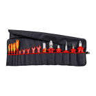 KNIPEX 98 99 13 Assortment in a 15 pcs roll-up bag
