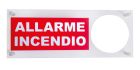 VIMO KLAMPSET9B Plexi sign with 120mm hole for FIRE ALARM siren 