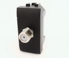 MAPAM 825N Art 825N 1P Black Satellite Socket