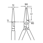 KNIPEX 30 11 160 Mechanical clamp - with long nose