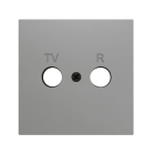 ZENNIO ZS70CTVRS ZS70. Cover plate for TV/R insert 70x70 mm - Silve