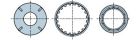 NICE 876.52.00 Tondo 159x4,5 mm con fori filettati M8 ruota + 2 corone ad innesto una sull'altra