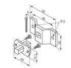 NICE 689.52.00 Perno quadro 10 mm + staffa