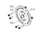 NICE 525.10019/20 Supporto per tende, laccato bianco (consigliabile l'accoppiamento all'art. 525.10050)
