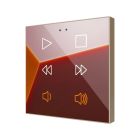ZENNIO ZVIFR6C360 Flat RGB 6. Glass capacitive push button - 6 butto