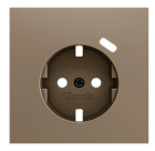 ZENNIO ZS70CF2USC ZS70. French socket cover with USB C and A 70x70 m