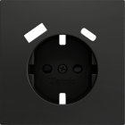 ZENNIO ZS70CSC2USA ZS70. Schuko socket cover with USB C and A 70x70 m