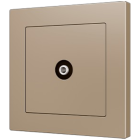 ZENNIO 830002703 ZS55. Cover for jack 3.5mm insert 55x55 mm - Mocha