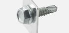 DOMOTIME CNYRVA4 Bag of 4 self-drilling screws and 4 fixing washers for nylon rack