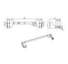 MINGARDI 2700855 Single tilting bracket (minimum pack of 5 pieces)