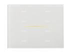 EELECTRON 9025GL308L01 KNX CAPACITIVE GLASS BUTTON, WHITE, 3 GLASS MODULES, 8 CHANNELS