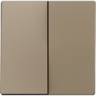 ZENNIO 830001904 ZS55. Double switch cover 55x55 mm - Champagne