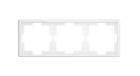 ZENNIO ZS70FM3MW ZS70. 3-gang Frame - Matt white
