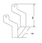 TECNOCONTROL ST320 Staffa di fissaggio per Sirene ATEX modello SI320
