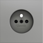 ZENNIO ZS55CFSS ZS55. French screwless socket cover 55x55 mm - Sil