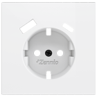 ZENNIO ZS70C2UCAMW ZS70. Cover plate for double USB C+A charger 70x70