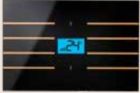 BLUMOTIX BX-F-RKBGT-GOLD QUBIK LINE Glass Thermostat Cover 8 Buttons 120X80mm