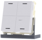 MDT BE-TAL6304.01 EIB, KNX, Push Button Lite 63 4 times, RGBW, neutral, glossy finish Studio white BE-TAL6304.01