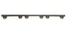 ABTECNO APE-511/1200 CRP1200 - CREMAGLIERA PVC 6 ATTACCHI RINFORZATA 1200 KG 1 MT