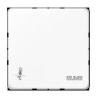 JUNG CD2178ORTSWW KNX room thermostat with integrated bus coupler and 4-channel button interface. Without temperature adjustment knob - alpine white