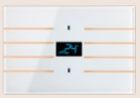 BLUMOTIX BX-F-RKWGT-GOLD QUBIK LINE Glass Thermostat Cover 8 Buttons 120X80mm