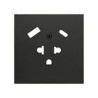 ZENNIO ZS70CEUA2USA ZS70. EURO-AMERICAN SOCKET COVER WITH USB C