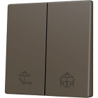 ZENNIO ZS55CSOFT22MC ZS55. Cover for Double KNX Soft push button 55x55