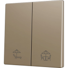 ZENNIO ZS70CSOFT22CC ZS70. Cover for Double KNX Soft push button 70x70