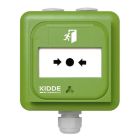 ARITECH INTRUSION NC-MC-IP-0-G Resettable manual alert, green color, I