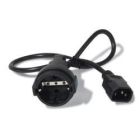 APC UPS AP9880 10A 230V POWER CABLE FROM C14 TO CEE 7/7 SCHUKO 0.6 MT
