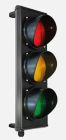 DOMOTIME SML3L230V Aluminium traffic light - 3 LED lights at 230 Vac - lens diameter 120 mm