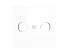 ZENNIO 830001509 ZS55 TV-R/SAT socket cover, matt white