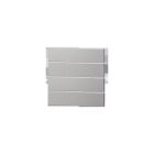 EKINEX EK-T4R-GAG Pack of 4 horizontal rectangular buttons - Silver grey