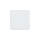 ELSNER 71123 KNX eTR M2, signal white RAL 9003 2-gang Push Button with Temperature Sensor