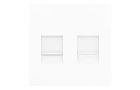 ZENNIO 830001309 ZS55 double RJ45 cover, matt white