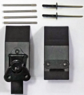 GT LINE KIN.0947 Chiusura metallica a farfalla, nera (mod. 10826-10