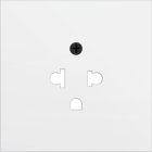 ZENNIO ZS70CEUAMW ZS70. EURO-AMERICAN SOCKET COVER 70X70 MM -