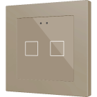 ZENNIO ZVIFR55X2C FLAT RGB 55 X2. CAPACITIVE GLASS BUTTON