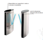 NICE TORNELLI BTTRFL1AA Ante scorrevoli, al petalo, varco da 500mm, coppia di ante - Cabinet Acciaio inossidabile spazzolato AISI 304