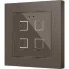 ZENNIO ZVIFR55X4M Flat RGB 55 X4. Glass capacitive push button - Mocha