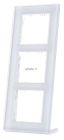 MDT BE-GTR3W.01 Cornice in vetro per programmi da 55 mm tripla, bianca BE-GTR3W.01