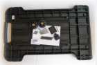 GT LINE KIN.0837 Maniglia telescopica + ruote, nera (mod. 7630-7641