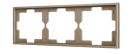 ZENNIO ZS70FM3C ZS70. 3-gang Frame - Champagne
