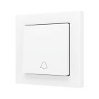 ZENNIO ZS551PB1DMW ZS55. Simple Soft push button for 1 binary input 5
