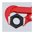 KNIPEX 83 10 040 Pipe wrench with 90-degree jaws